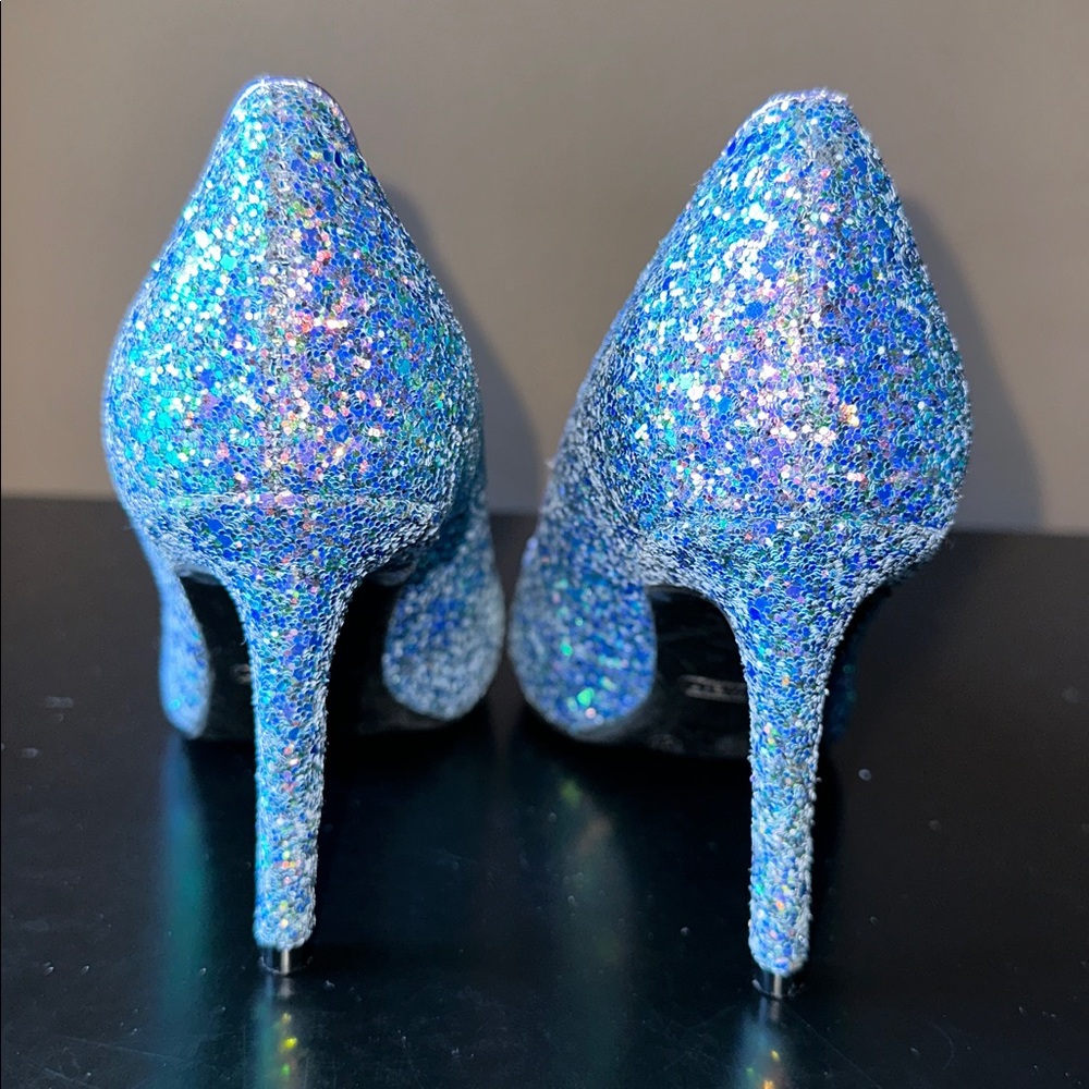 NINE WEST Glittering Blue & Purple Heels - Picture 7 of 12